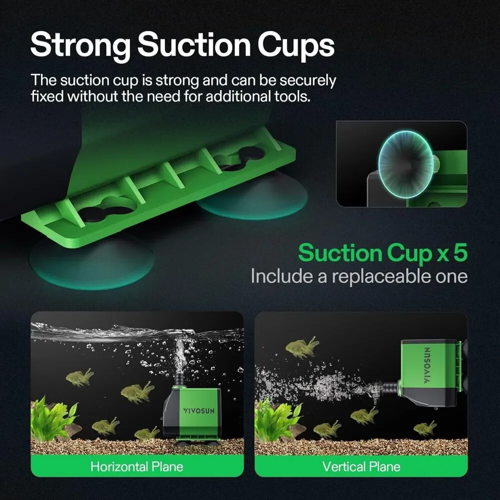 VIVOSUN 800GPH Submersible Pump - Quiet Hydroponic & Pond Water Pump